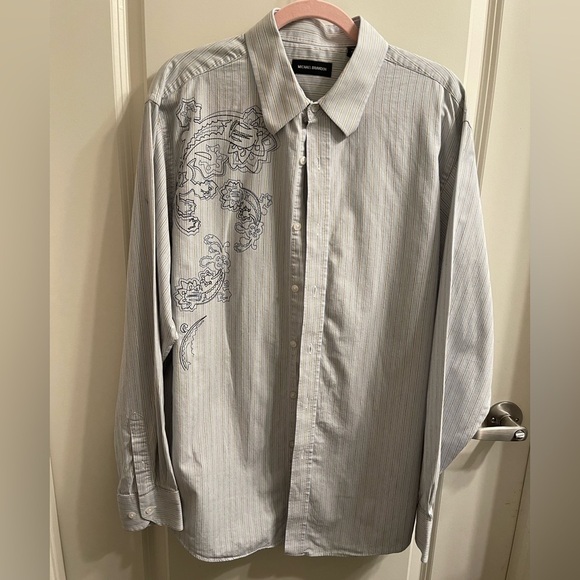 Michael Brandon Men’s X-Large button down shirt with embroidery detail - Picture 1 of 6